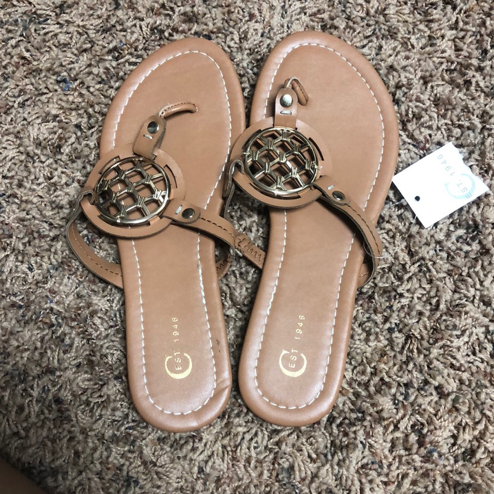 Tan sandals